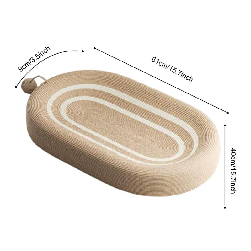 Cat Scratcher Bed 3 in 1 Sisal Cat Scratching Pads Beds Cat Scratchers for Indoor Cats with Anti-Slip