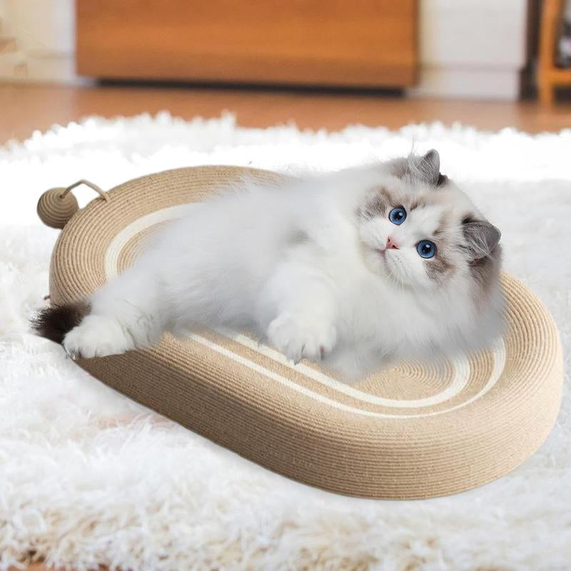Cat Scratcher Bed 3 in 1 Sisal Cat Scratching Pads Beds Cat Scratchers for Indoor Cats with Anti-Slip